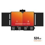 28 inch griddle with hood and front shelf - Image 3