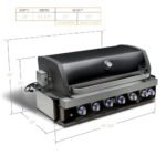 Mont Alpi MABi805-BSS 44-Inches Black Stainless Steel Propane Built-in Grill - Image 4