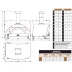 Alfa Moderno 3 Pizze Wood Fired Pizza Oven - Image 8