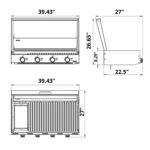 Bosca Block 1000 Freestanding Gas Grill - Image 7