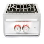 Blaze Premium LTE Built-In Gas High Performance Power Burner W/ Wok Ring & Stainless Steel Lid - BLZ-PBLTE-LP/NG - Image 2