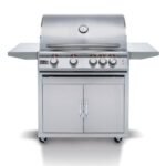 Blaze Premium LTE Marine Grade 32-Inch 4-Burner Freestanding Gas Grill With Rear Infrared Burner & Grill Lights - BLZ-4LTE2MG-LP/NG