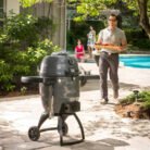 Broil-King-Keg-5000-Steel-Charcoal-Kamado-Grill-Shown-Grilling