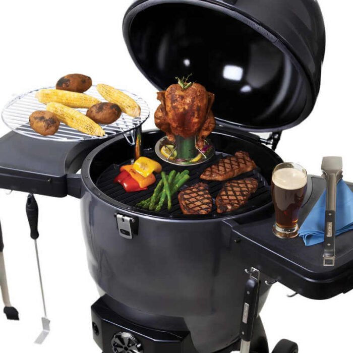 Broil-King-Keg-5000-Steel-Charcoal-Kamado-Grill-w-Dual-Cooking-Grates