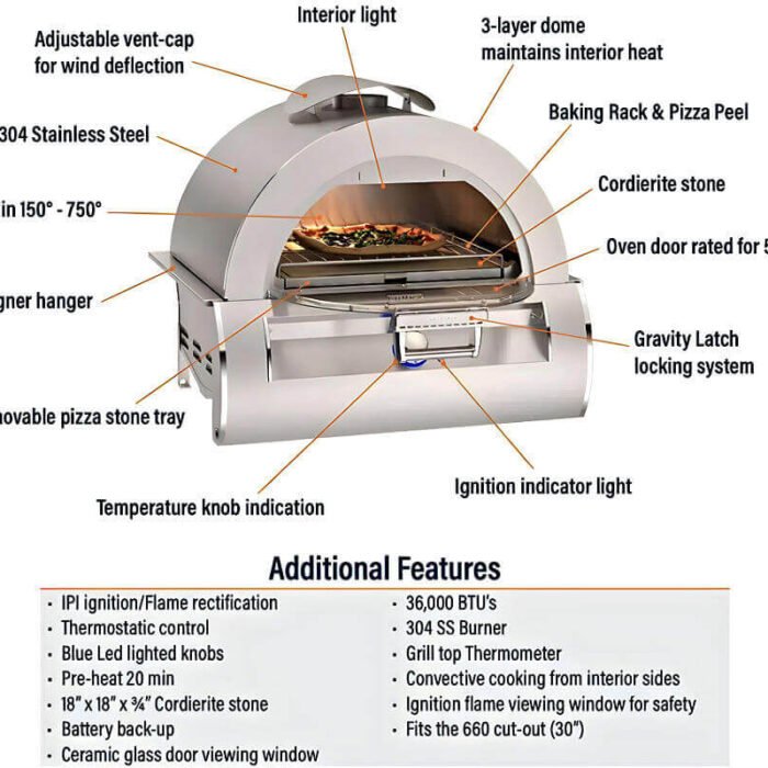 Fire-Magic-660-Pizza-Oven-Features