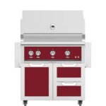 Hestan 36" Freestanding Grill with Door & Double Drawers - GBR36-GCR36 - Image 31