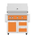 Hestan 36" Freestanding Grill with Door & Double Drawers - GBR36-GCR36 - Image 22