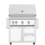 Hestan 36" Freestanding Grill with Door & Double Drawers - GBR36-GCR36 - Image 23