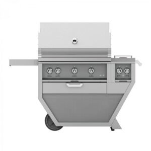 Hestan 36" Deluxe Freestanding Grill With Double Side Burner - GBR36CX2