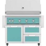 Hestan 42" Freestanding Grill with Door & Double Drawers - GBR42-GCR42 - Image 21