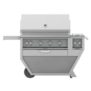 Hestan 42" Deluxe Freestanding Grill with Double Side Burner - GBR42CX2
