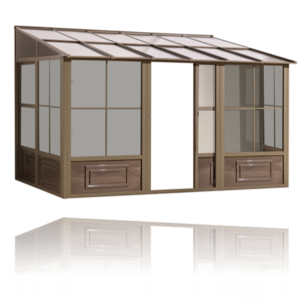 Gazebo Penguin - Florence Sand Wall Mounted Solarium Polycarbonate Roof