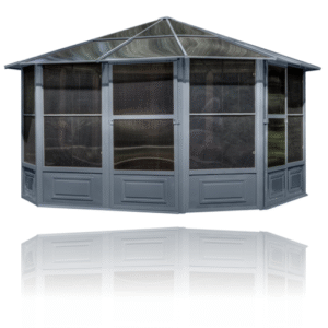 Gazebo Penguin - Florence Slate Solarium with Polycarbonate Roof