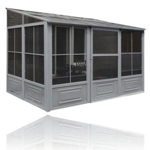 Gazebo Penguin - Florence Slate Wall Mounted Solarium Polycarbonate Roof