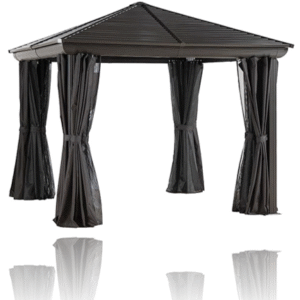 Gazebo Penguin - Venus Brown Gazebo with Metal Roof