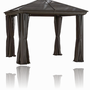 Gazebo Penguin - Venus Brown Gazebo with Polycarbonate Roof