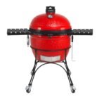 KamadoJoeBigJoeIIFreestanding24-InchCharcoalGrillwGrillGripper_AshTool