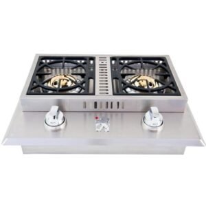 Lion Stainless Steel Drop-In Double Side Burner