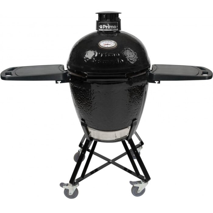 Primo-All-In-One-Round-Ceramic-Kamado-Grill-With-Cradle-_-Side-Shelves-PGCRC
