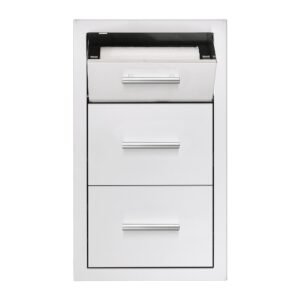 Summerset 17-Inch Vertical 2-Drawer & Paper Towel Holder
