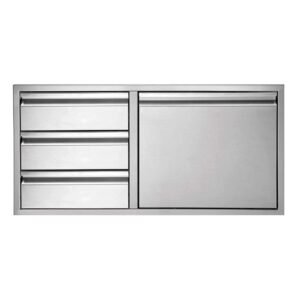 Twin Eagles TEDD363-B 36x20.75-Inch Door & Triple Drawer Combo
