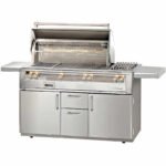Alfresco ALXE 56-Inch Freestanding Gas Deluxe Grill With Rotisserie And Side Burner - Image 2
