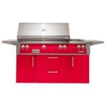 Alfresco ALXE 56-Inch Freestanding Gas Deluxe Grill With Rotisserie And Side Burner - Image 17