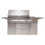 Alfresco ALXE 56-Inch Freestanding Gas Deluxe Grill With Rotisserie And Side Burner - Image 18