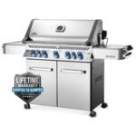 Napoleon Prestige 665 Freestanding Gas Grill with Infrared Rear Burner and Infrared Side Burner and Rotisserie Kit - Image 2