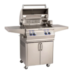 Fire Magic - Aurora A430s 24-Inch Propane Gas Freestanding Grill w/ Flush Mounted Single Side Burner, Backburner, Rotisserie Kit and Analog Thermometer - A430S-8EAP-62 - Image 2