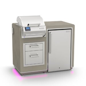 Fire Magic - 36" x 44" Electric Grill Island Bundle w/ Refrigerator ID251-R-44SM