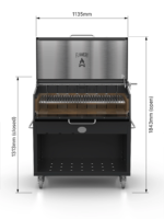 Flamery Large Asado PRO 2.2 Grill on Trolley - Image 14
