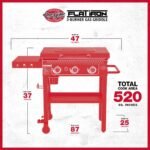 Char-Griller 3 Burner Flat Iron Gas Griddle Plancha BBQ - Image 4