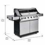 Fire Mountain Olympus Stainless Steel 8 Burner Gas BBQ (6+2) - Image 15