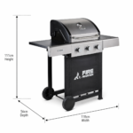 Fire Mountain Sierra 3 Burner Stainless Steel Gas BBQ - Image 13