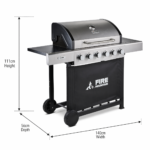 Fire Mountain Sierra 6 Burner Stainless Steel Gas BBQ - Image 13