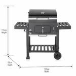 Fire Mountain Everest Pro Height Adjustable Charcoal BBQ - Image 3