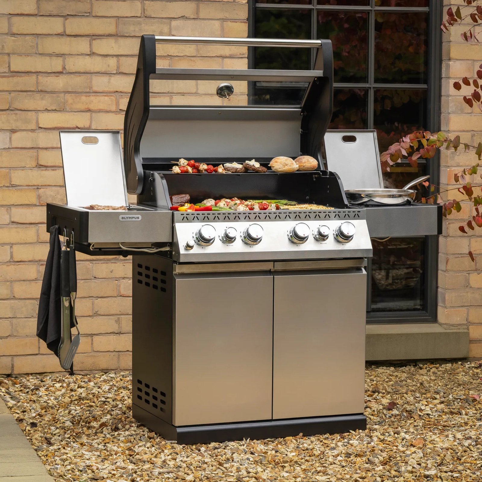 Fire Mountain Olympus Stainless Steel 6 Burner Gas BBQ (4+2) - Image 1