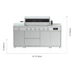 Grillstream Island 6 Burner Hybrid Gas & Charcoal BBQ - Image 4