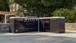 Mont Alpi Outdoor kitchen Black 6 Burner, Fridge, Sink and Weather Cover - Image 10