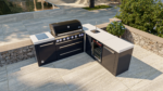 Mont Alpi Outdoor kitchen Black 6 Burner, Fridge, Sink and Weather Cover - Image 4