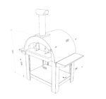 Alpha Pro Grande Wood-Fired Pizza Oven | Antique Silver - Image 9