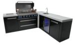 Mont Alpi Outdoor kitchen Black 6 Burner, Fridge, Sink and Weather Cover - Image 5