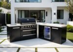 Mont Alpi Outdoor kitchen Black 6 Burner, Fridge, Sink and Weather Cover - Image 2
