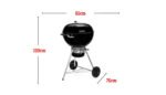 Weber Master-Touch Premium Charcoal Barbecue 57cm Black - Image 5