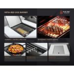 Mont Alpi Outdoor kitchen Black 6 Burner, Fridge, Sink and Weather Cover - Image 18