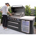 Mont Alpi Black Stainless Steel 6 Burner With Side Burner & Fridge - Image 11