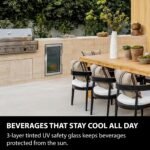 Caso Design Outdoor Fridge – Silver Left-Hand Hinge, Premium Garden Beverage Cooler - Image 13