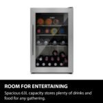 Caso Design Outdoor Fridge – Silver Right-Hand Hinge, Compact Garden Beverage Cooler - Image 7