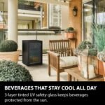 Caso Design Outdoor Fridge – Black Left-Hand Hinge, Compact Garden Beverage Cooler - Image 10